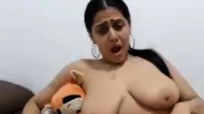 Desi Indian Bhabi Showing Big Tits and Licking Fucking